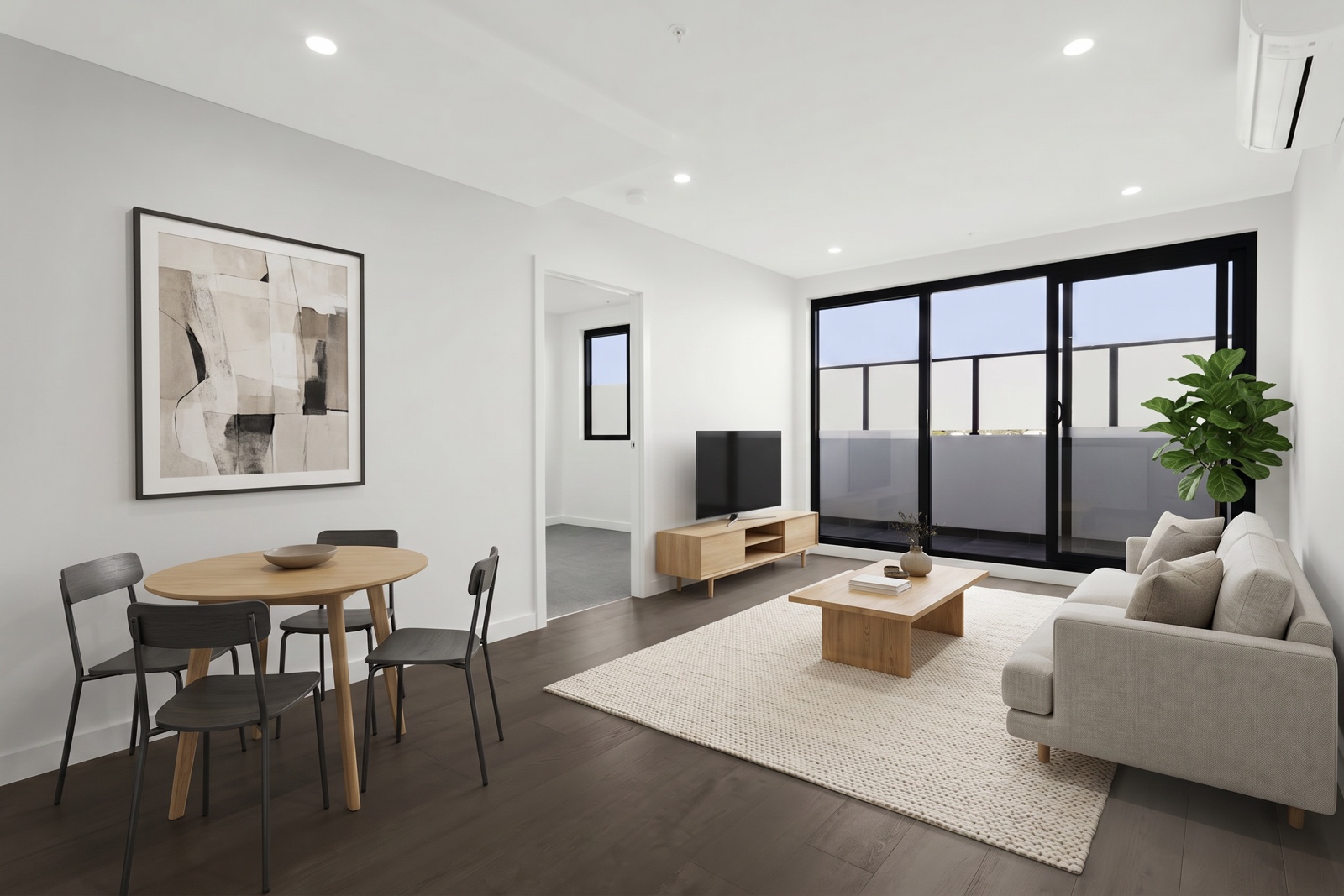 Room after virtual staging